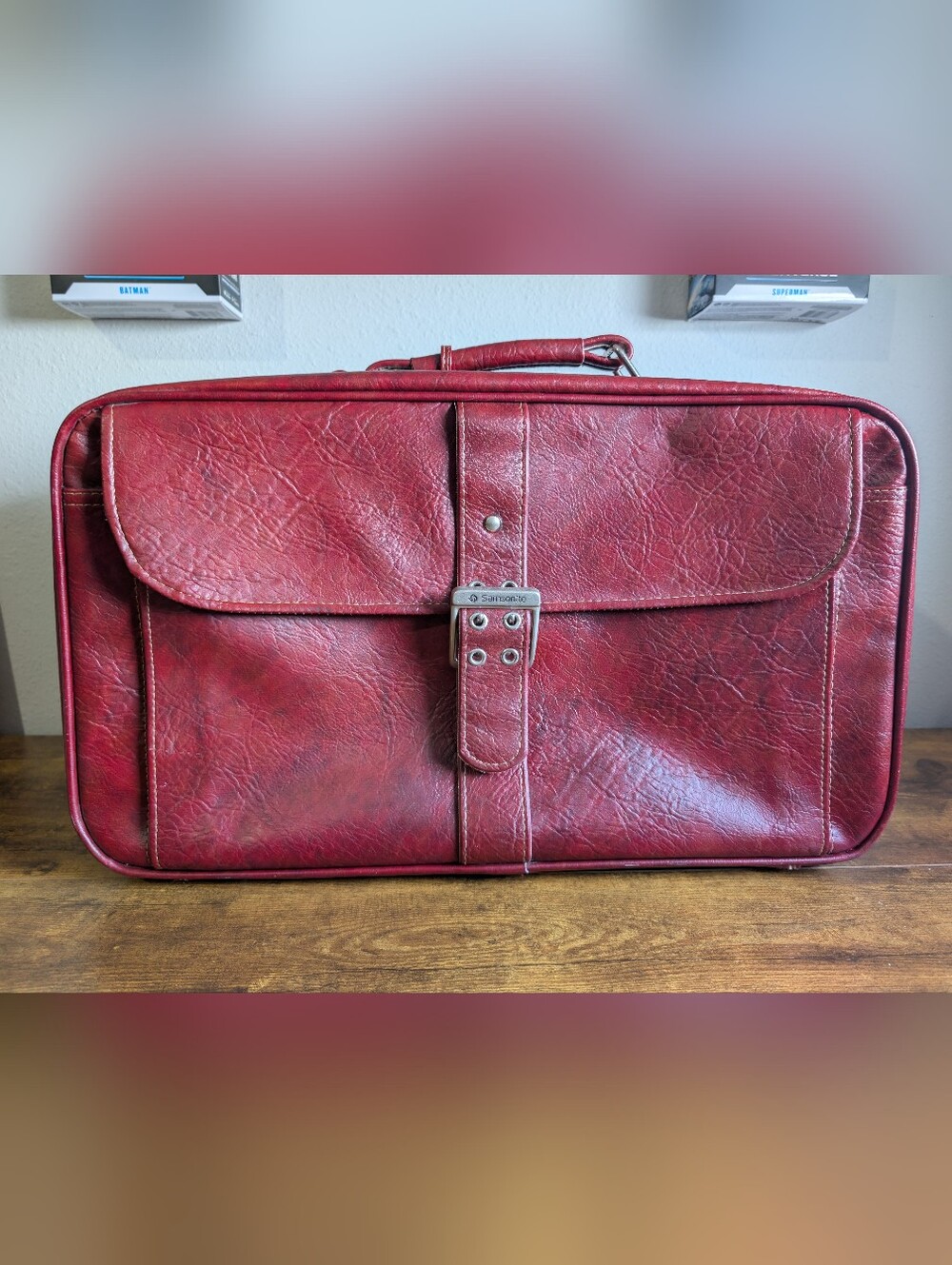 Vintage Samsonite Silhouette II Suitcase – Burgundy Red Carry On